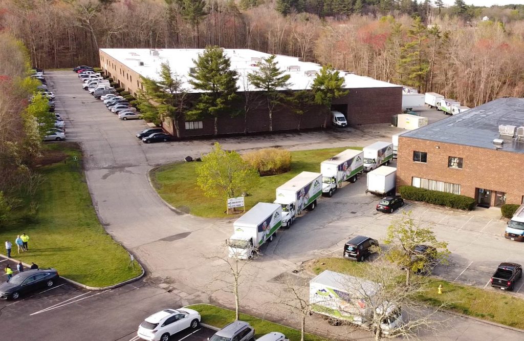 Outside the Advanced Green Insulation facility from a bird's eye view