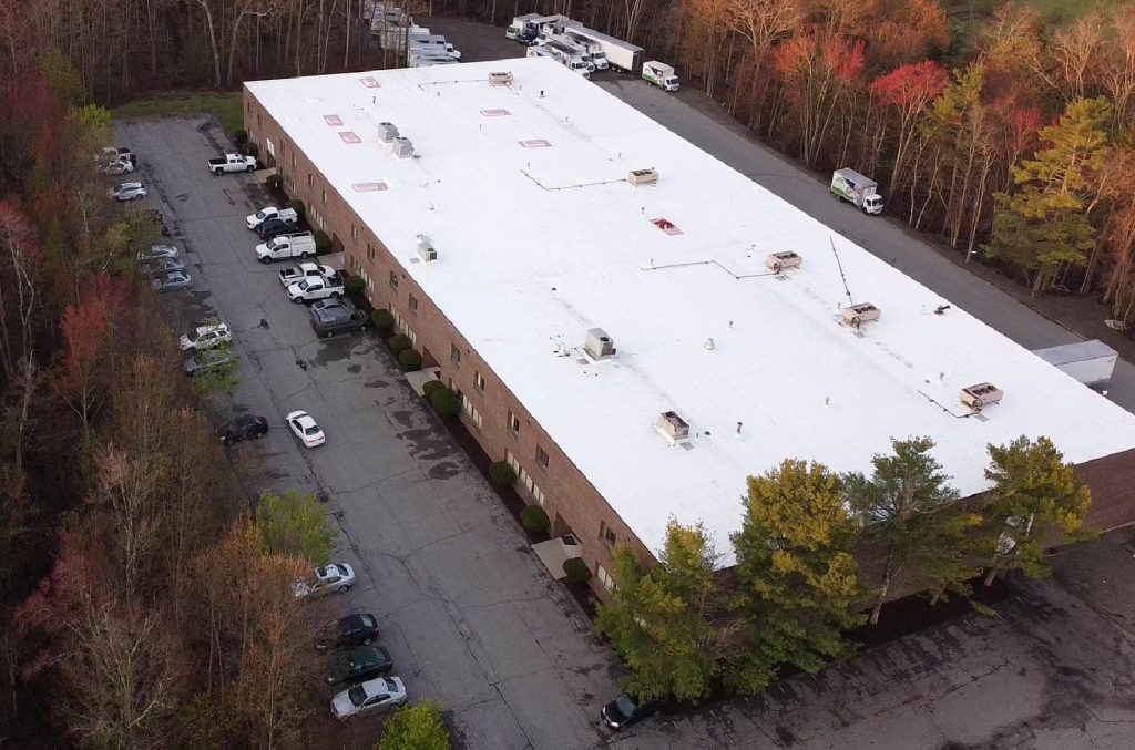 Outside the Advanced Green Insulation facility from a bird's eye view